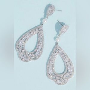 David’s Bridal Silver Earrings